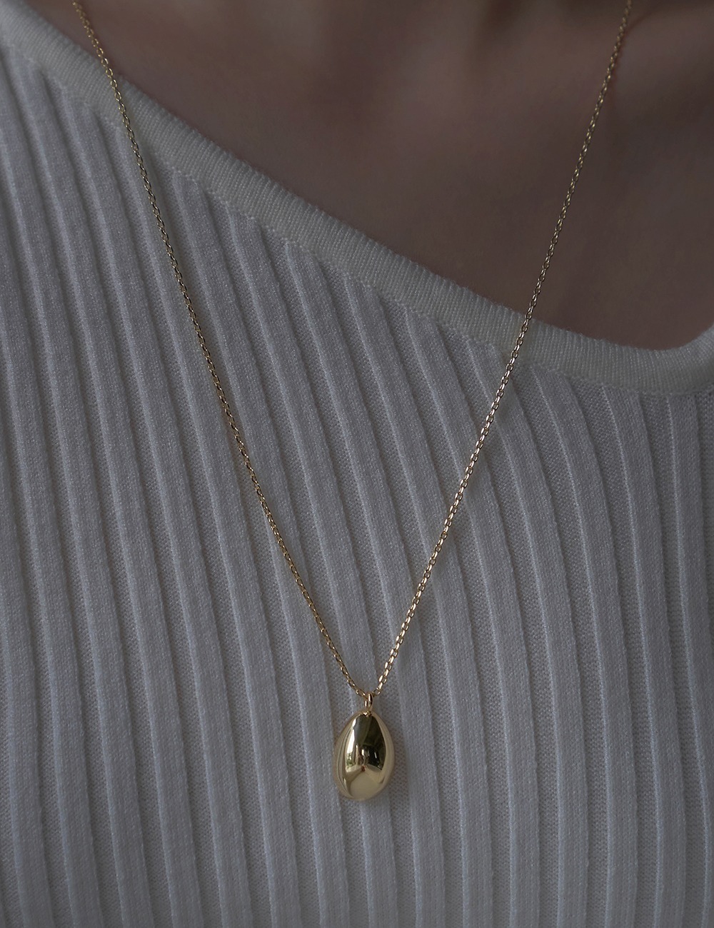 Melting now necklace_Large (gold/silver)